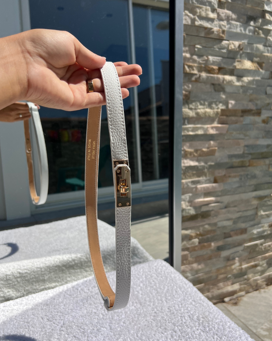 Ceinture Hermance blanche