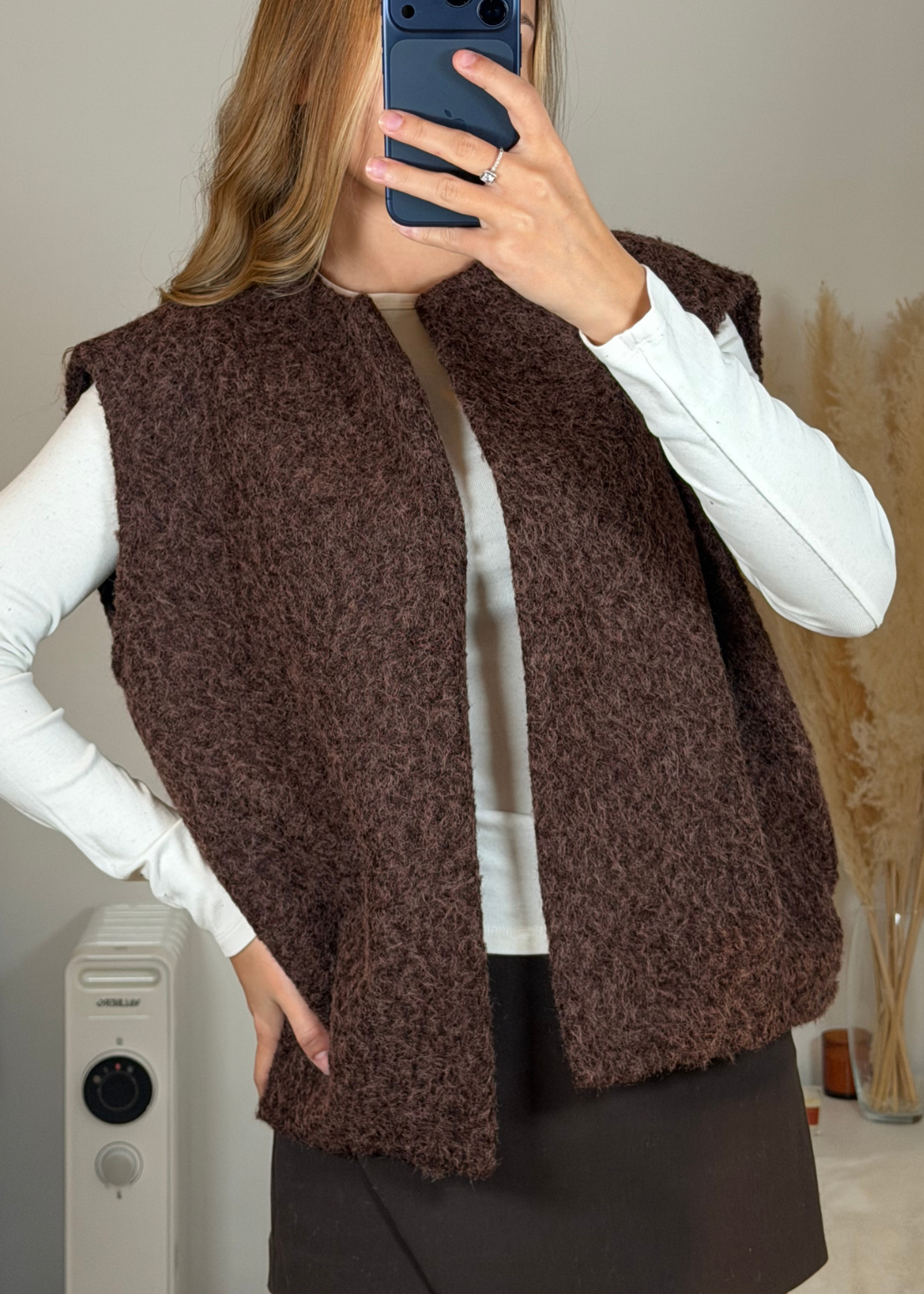 Gilet sans manche marron - BELANTA PARIS