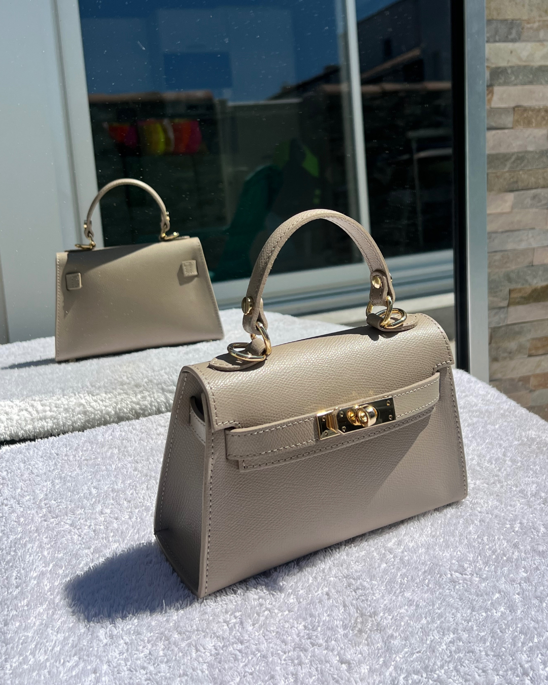 Sac Hermance taupe