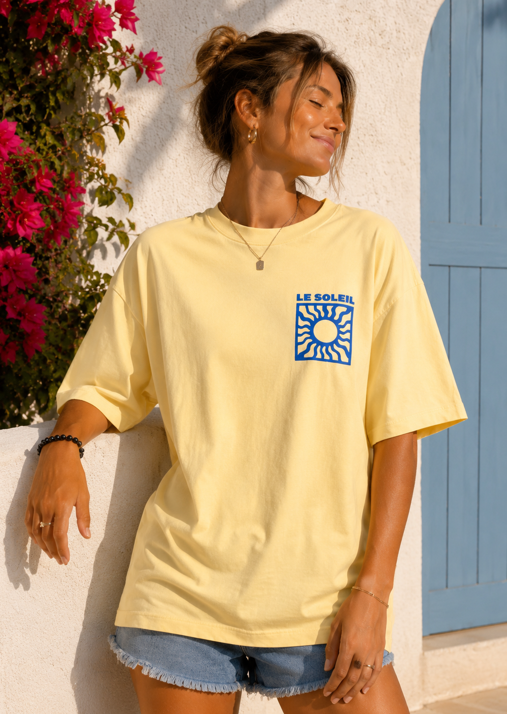 Tee shirt oversize Le Soleil jaune