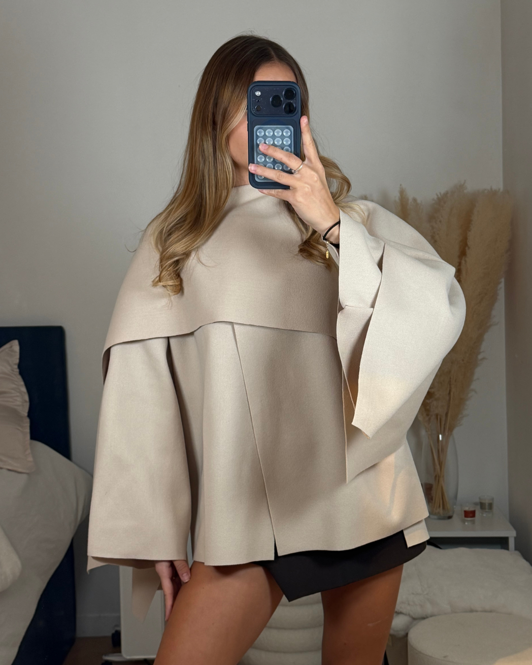Poncho beige