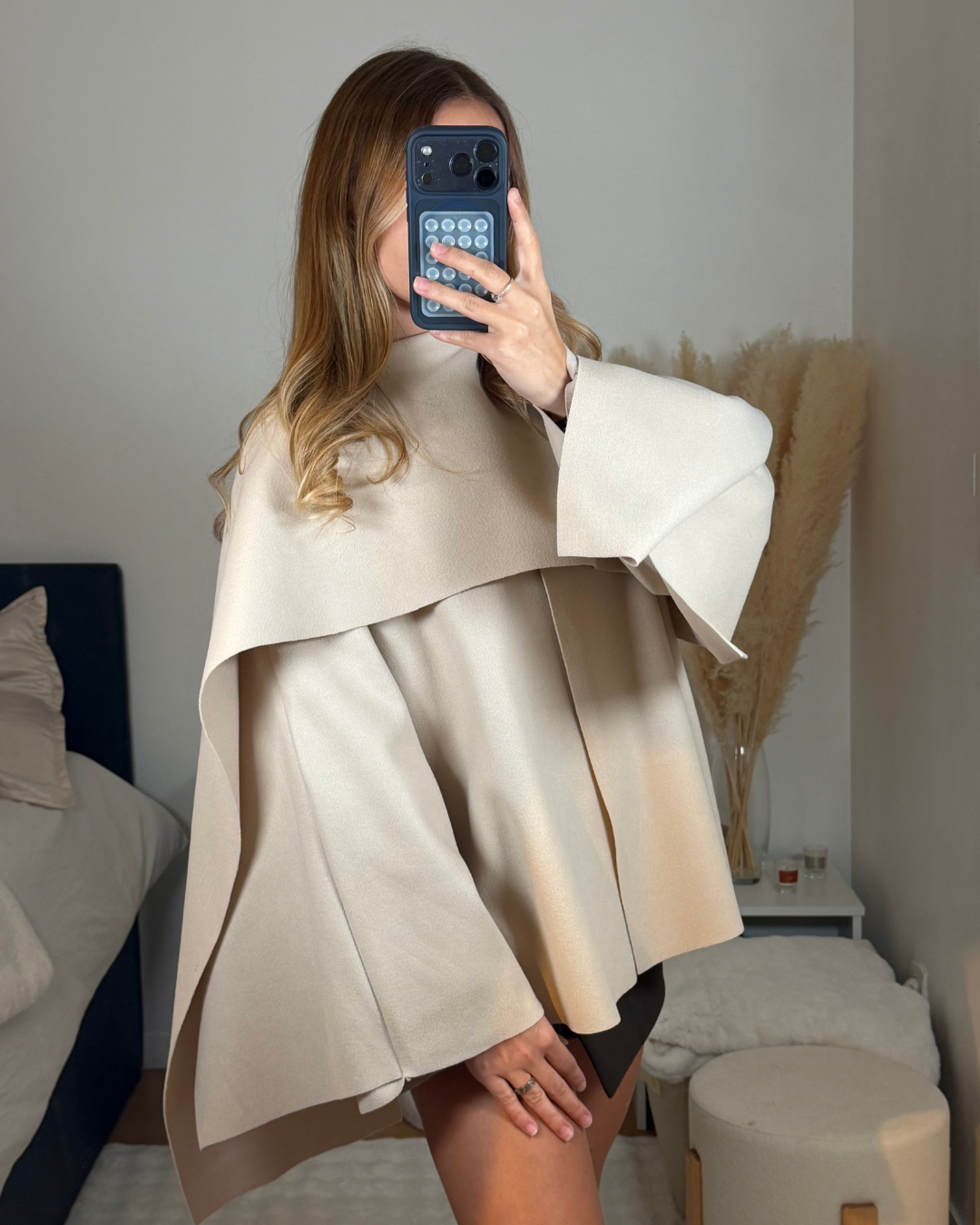 Poncho beige