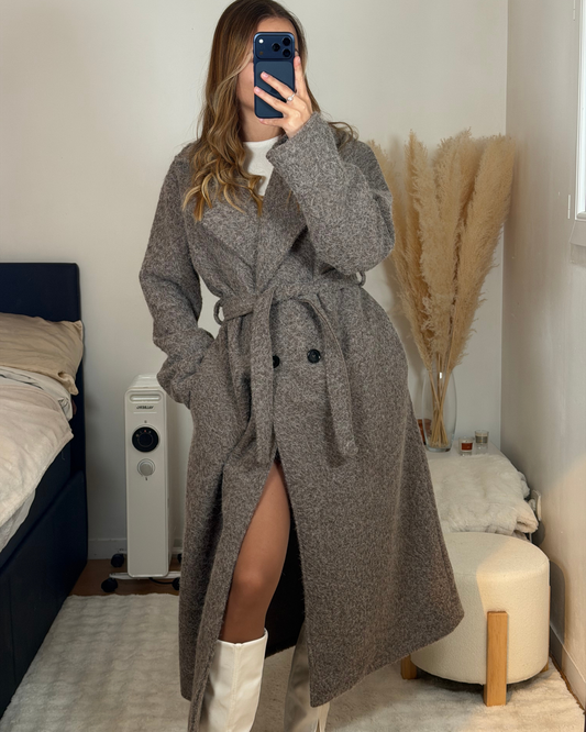 Trench gris taupe
