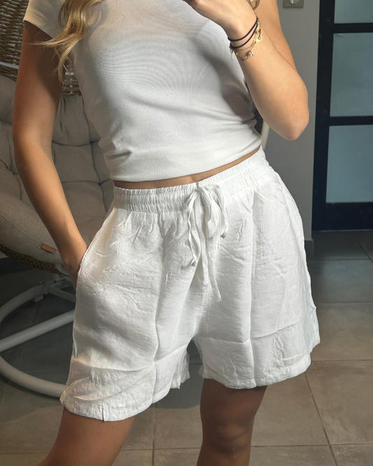 Short bermuda blanc