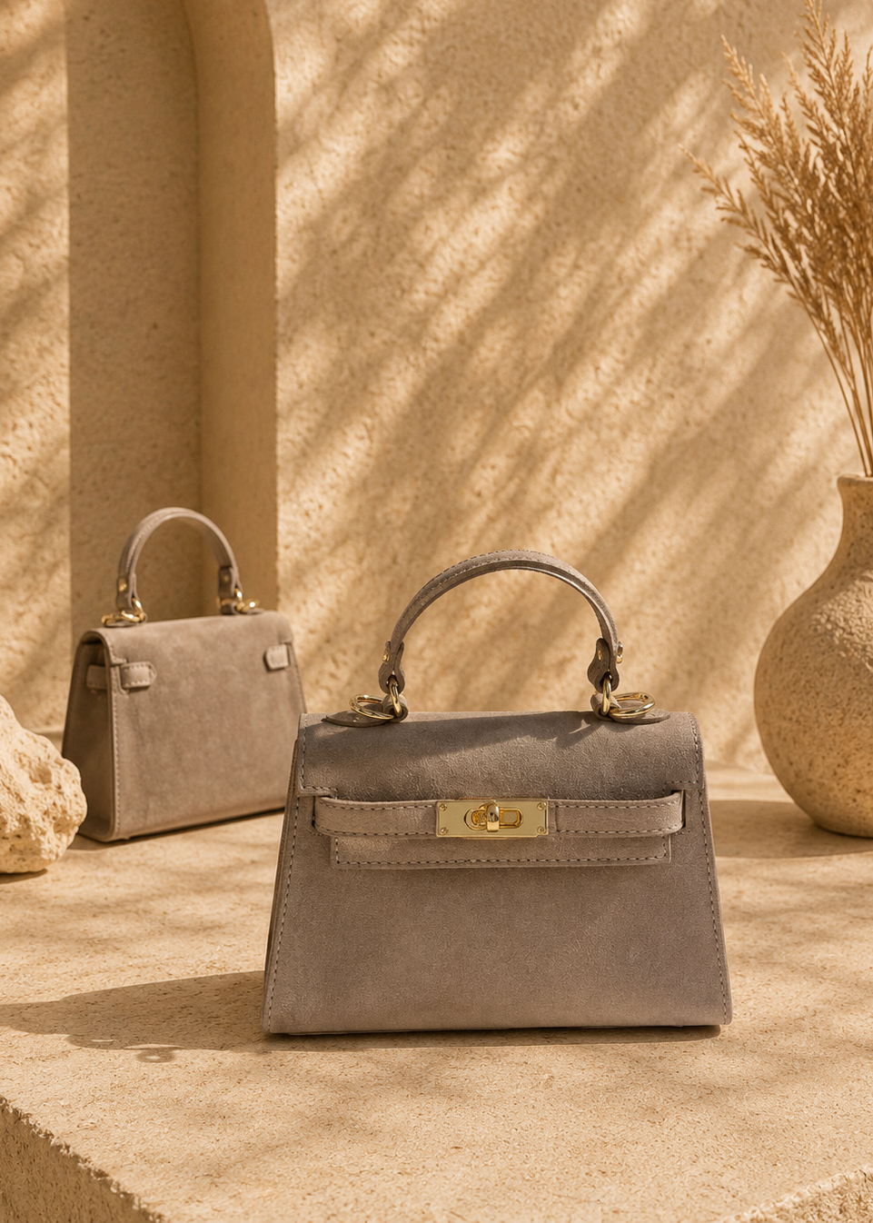 Sac Hermance en daim