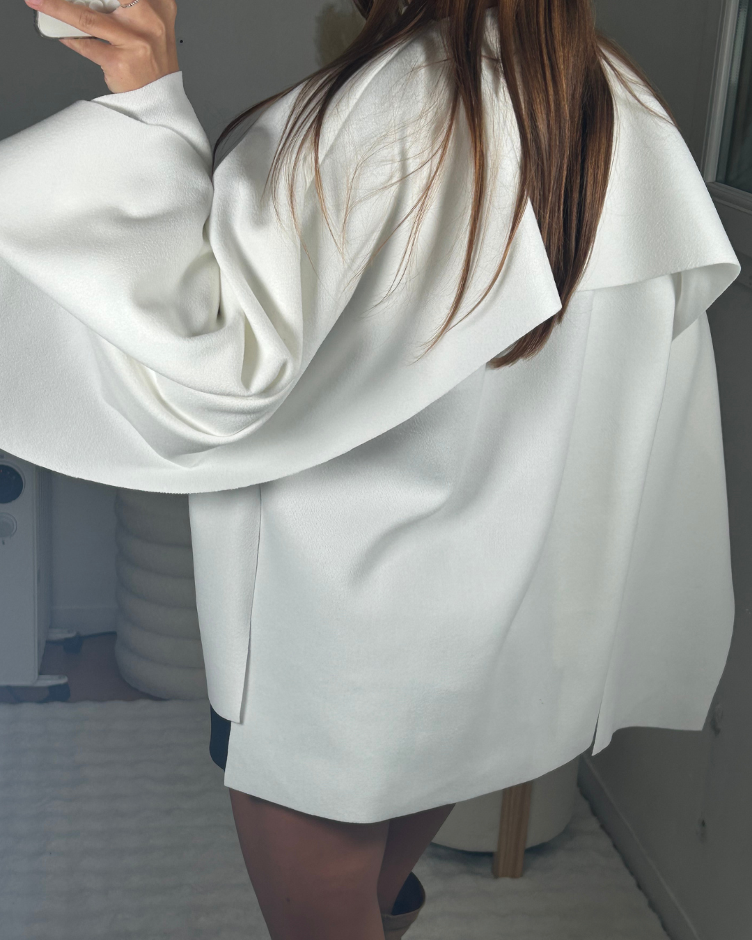 Poncho blanc