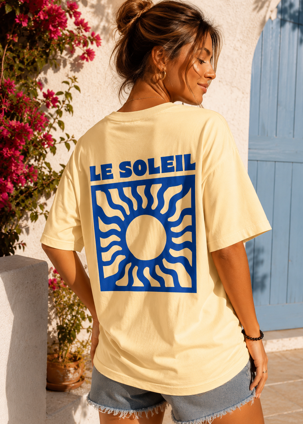 Tee shirt oversize Le Soleil jaune
