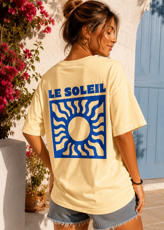 Tee shirt oversize Le Soleil jaune